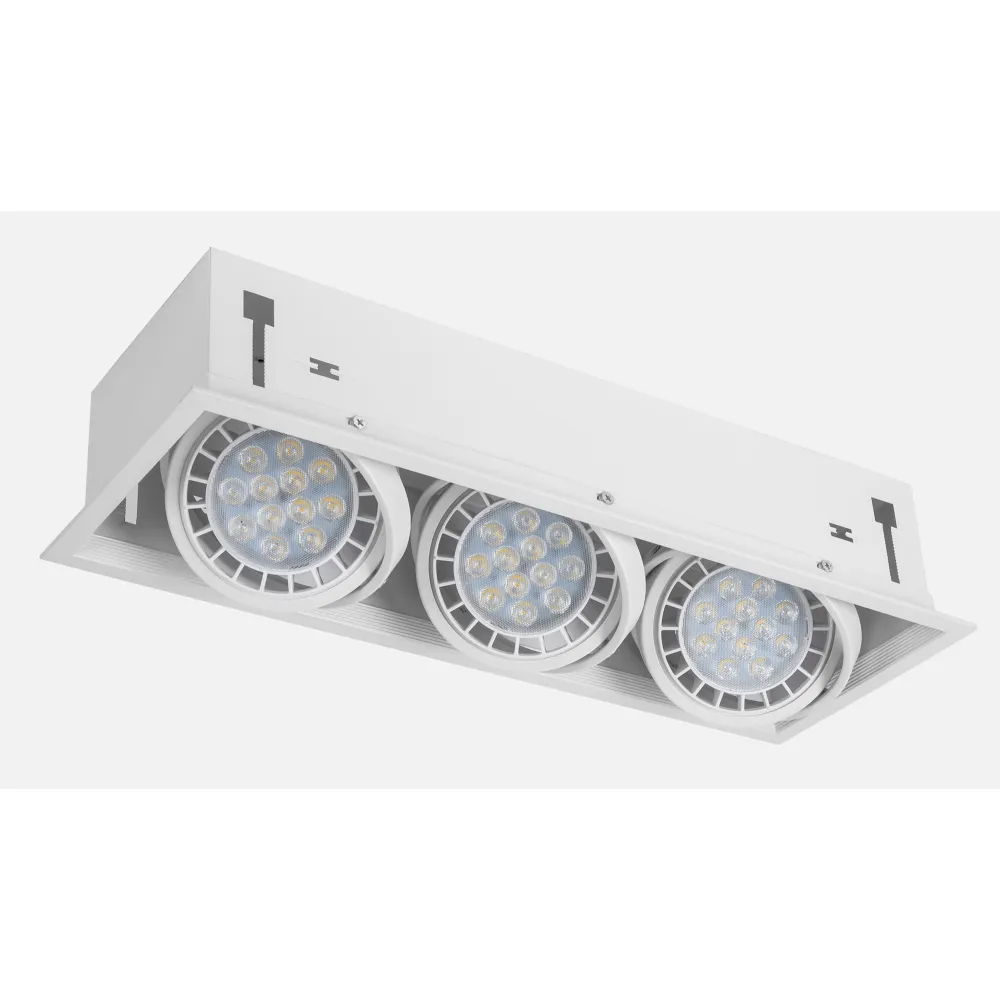 Foco Kardan Cesar Empotrar 3xr111 Blanco 17,2x48 Bombillas No Incluidas