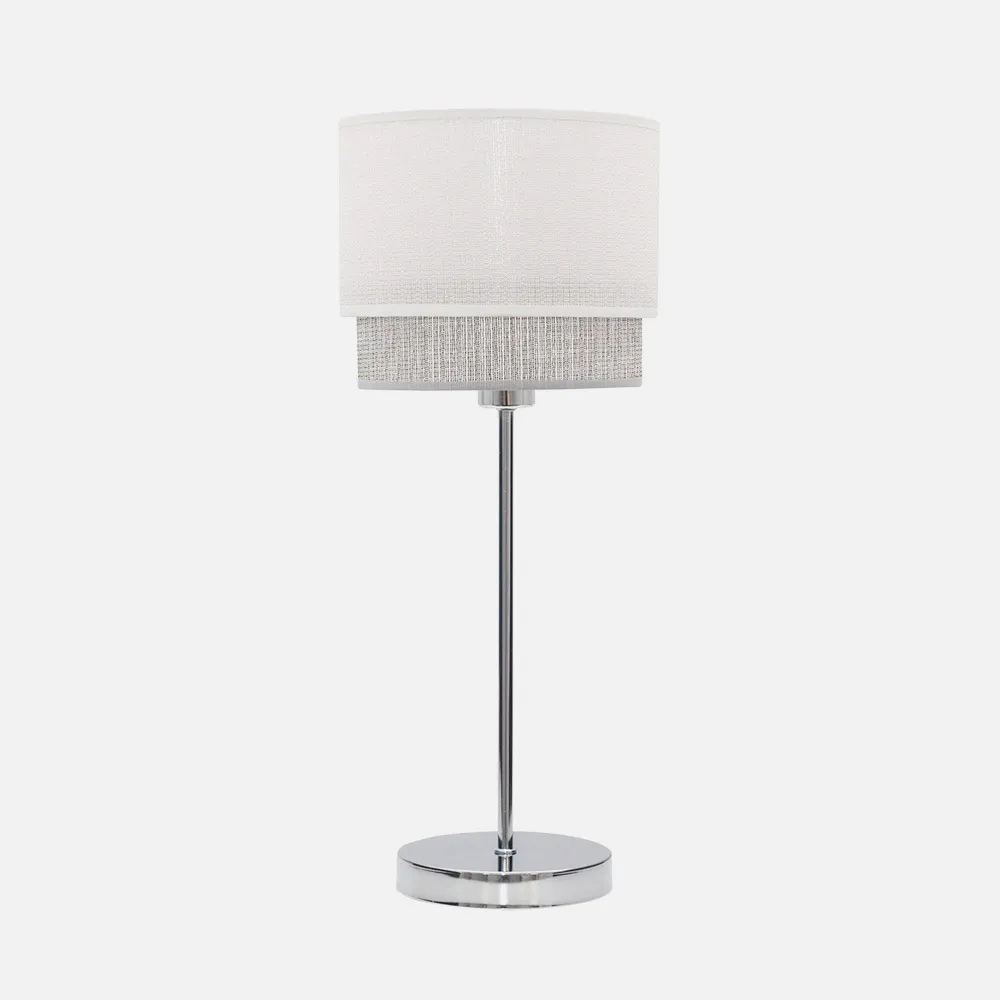 Sobre Mesa Kenya 1xe14 Blanco/gris 45x18x18 Cm