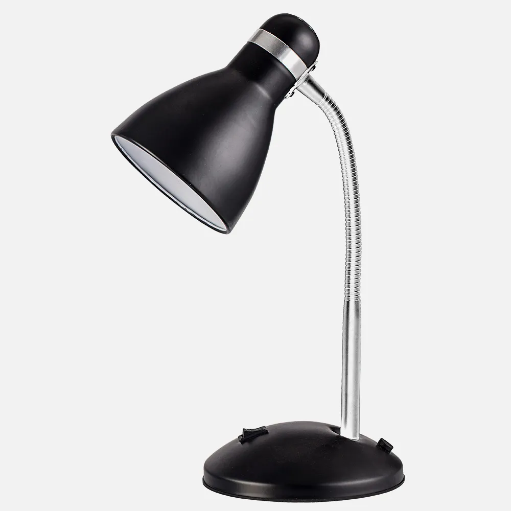 140271009 - Desk lamp Lazulita 1xe27 Black/chrome 38x23x14,5 Cm
