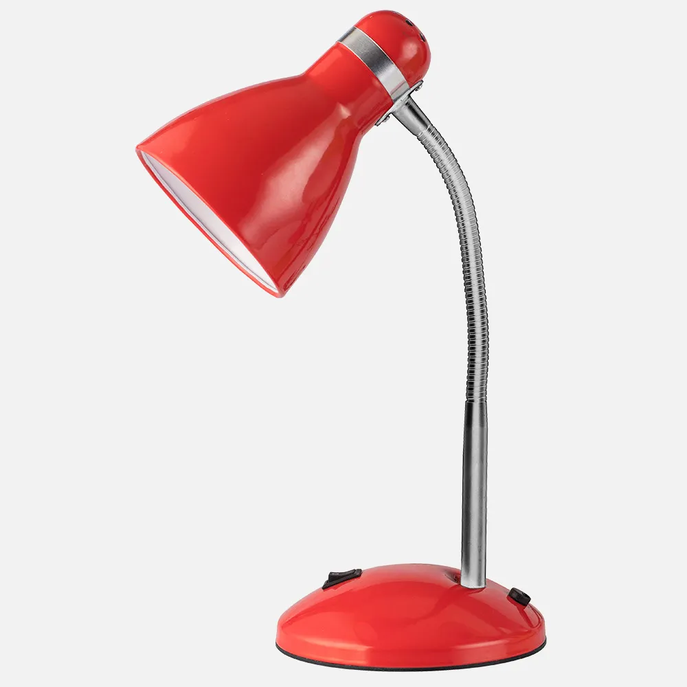 140271007 - Desk lamp Lazulita 1xe27 Red/chrome 38x23x14,5 Cm
