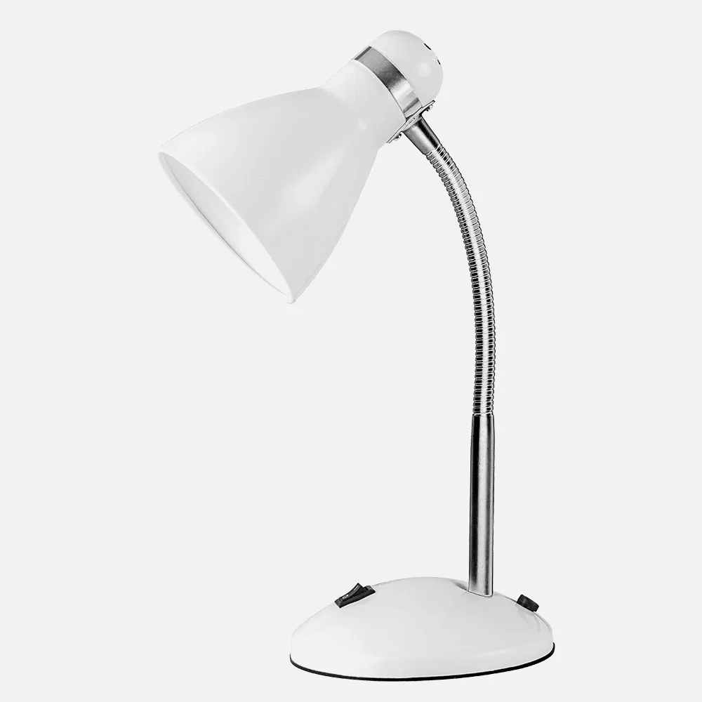 140271001 - Desk lamp Lazulita 1xe27 White/chrome 38x23x14,5 Cm