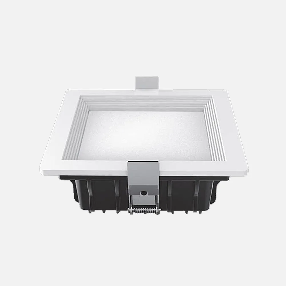 Downlight Led Intego Pro Cuadrado 21w 1130lm 6x14x14  Cm Blanco 6400k Corte 12x12 Cm