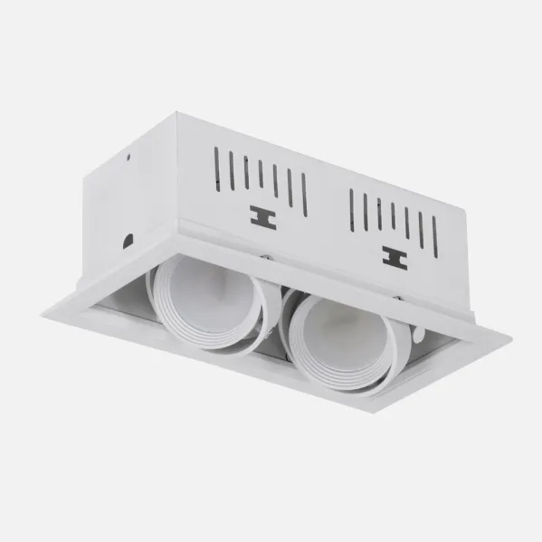 Foco Kardan Augusto Empotrar 2xgu10 Blanco 11x21,5bombillas No Incluidas