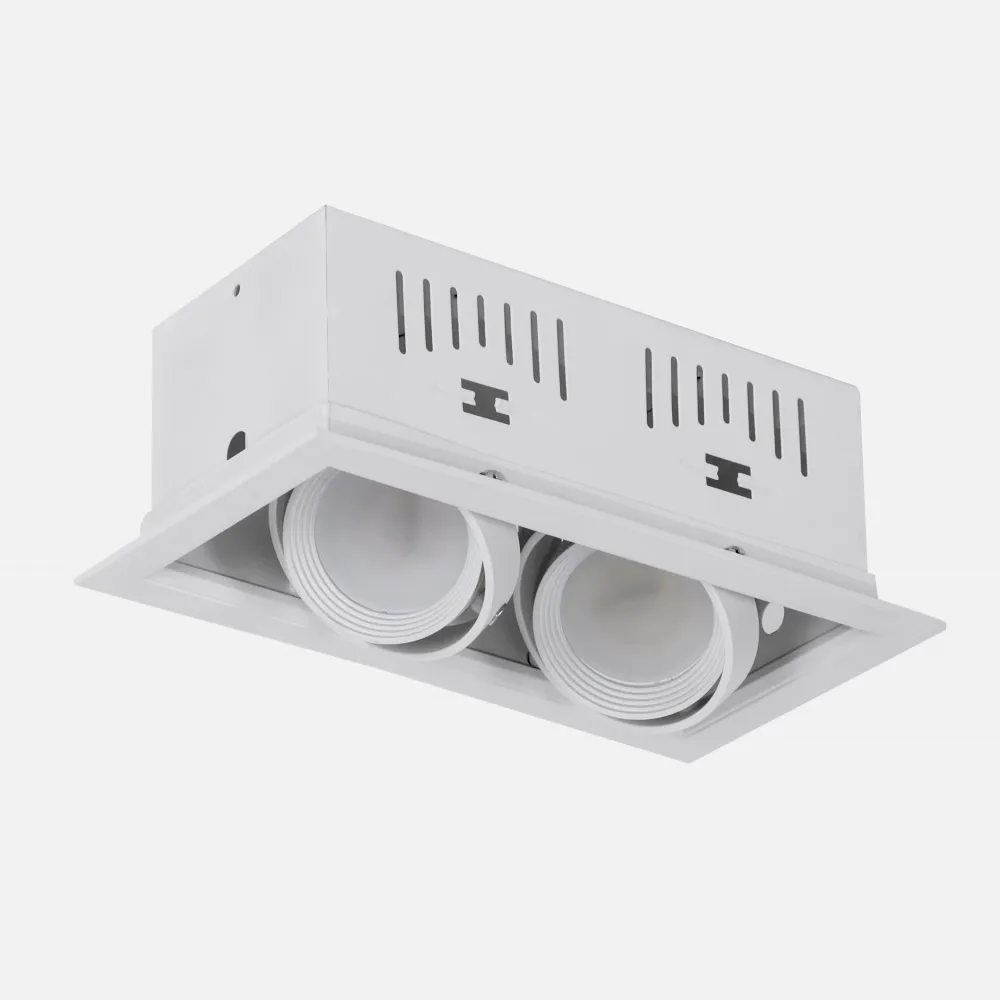Foco Kardan Augusto Empotrar 2xgu10 Blanco 11x21,5bombillas No Incluidas