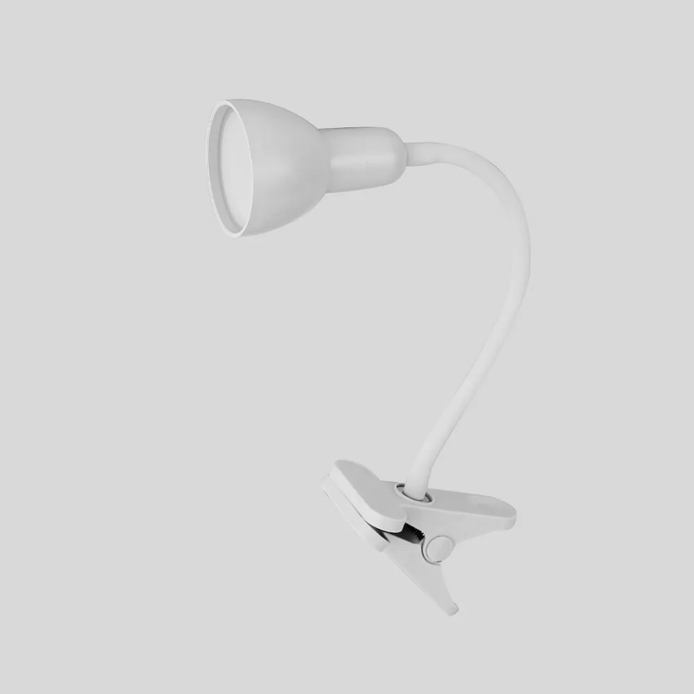 Flexo Gates Blanco 6w 450lm 5000k Fijacion C/pinza Flexible Orientable 31x7x11,5 Cm