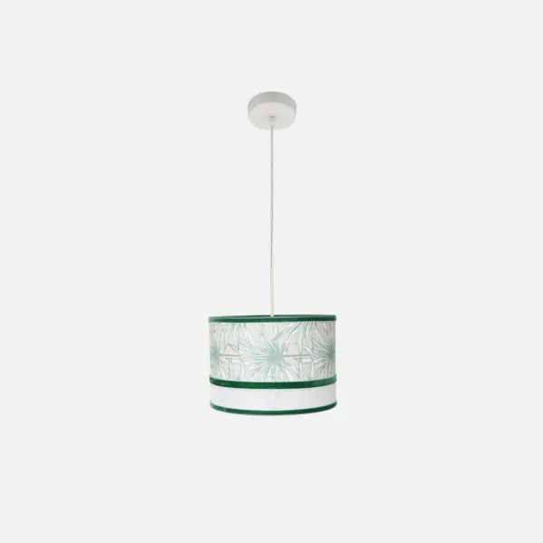 Colgante Caledonia 1xe27 Blanco/verde Regx30x30cm