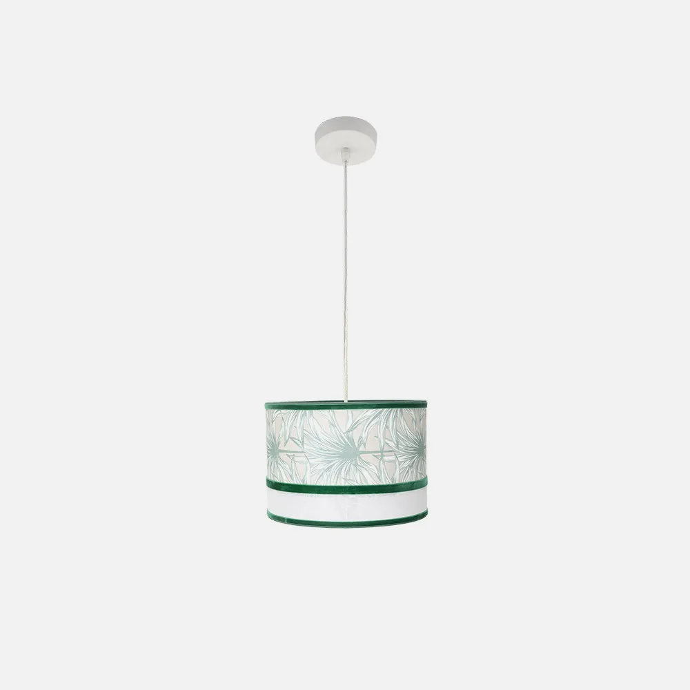 Colgante Caledonia 1xe27 Blanco/verde Regx30x30cm