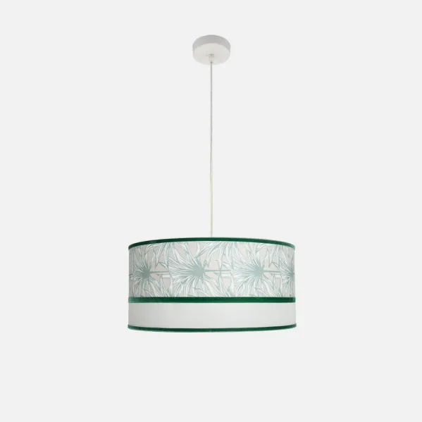 Colgante Caledonia 2xe27 Blanco/verde Regx50x50cm