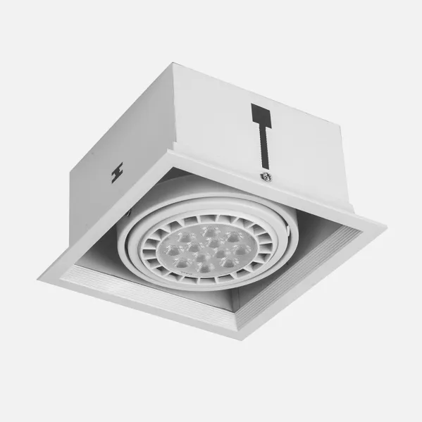 Foco Kardan Cesar Empotrar 1xr111 Blanco 17,2x17,5 Bombilla No Incluida