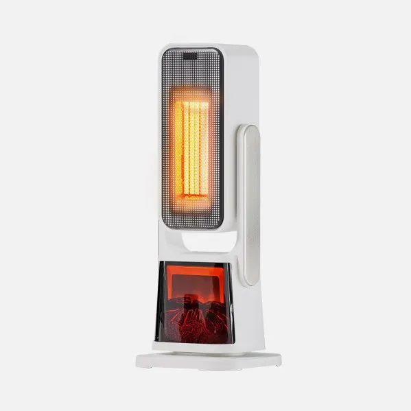 Termovent. Torre Ceramico Ptc 2000w Simoneta Blanco/negro 2potencias  4func.termost.seg.remoto Y Display 58x22x22cm