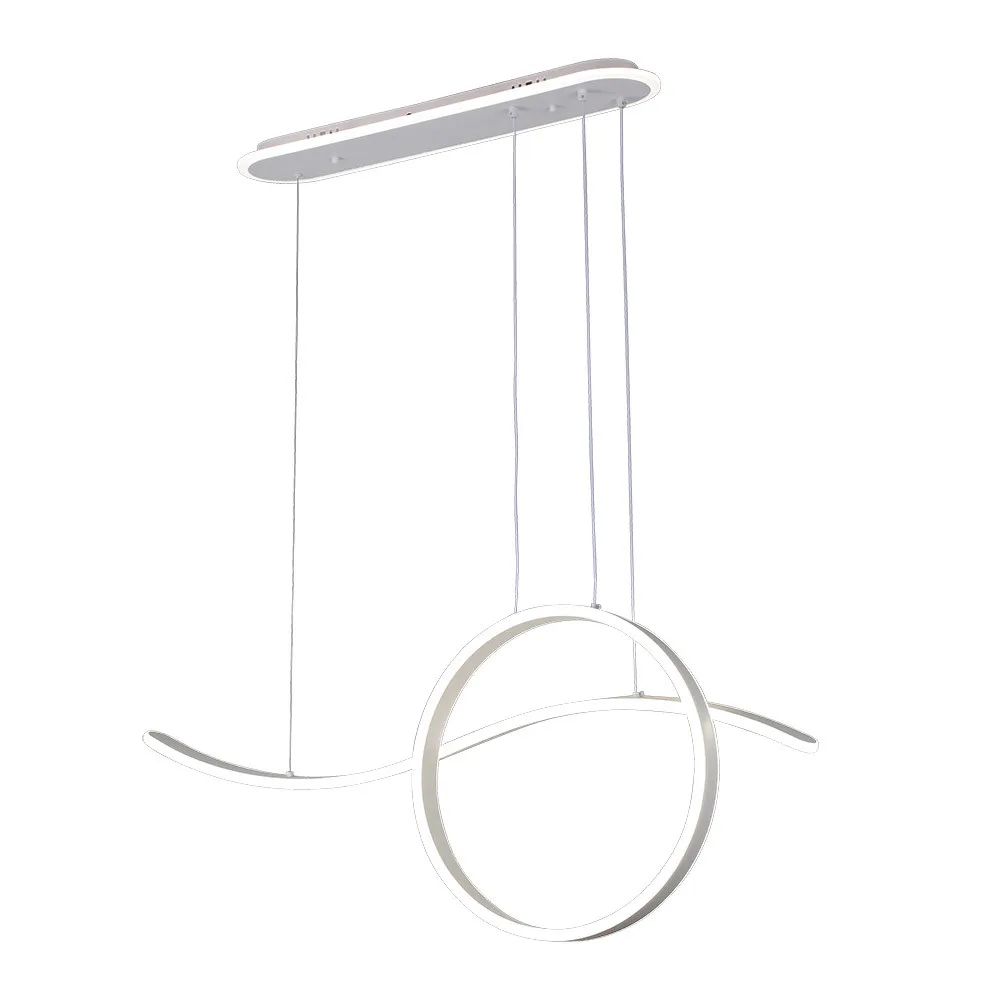 249492001 - Colgante Style Blanco 205w 3000-4000-6000k 17940lm  C/luz Ambiente Remoto Y Reg.intensidadad Regx100x15cm