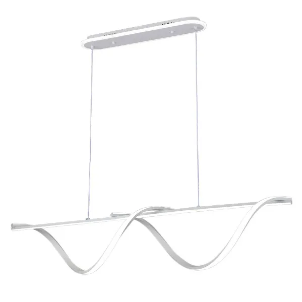 Colgante House Blanco 125w 3000-4000-6000k 5694lm  C/luz Ambiente Remoto Y Reg.intensidad Regx110x15cm