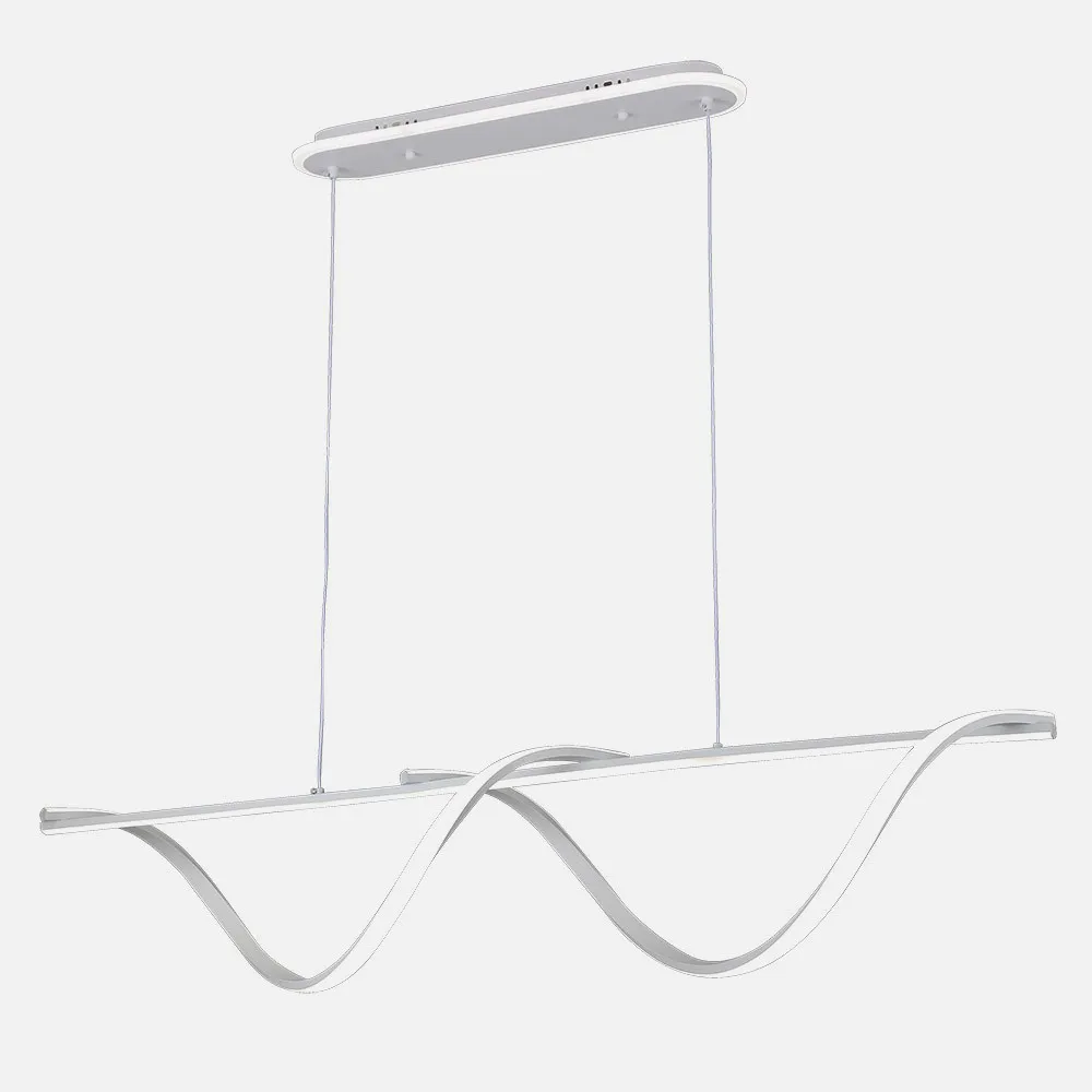 Colgante House Blanco 125w 3000-4000-6000k 5694lm  C/luz Ambiente Remoto Y Reg.intensidad Regx110x15cm