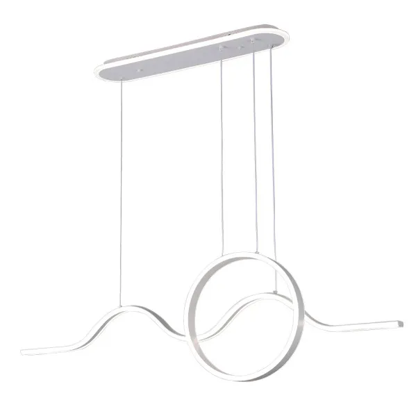 Colgante Year Blanco 177w 3000-4000-6000k 15756lm  C/luz Ambiente Remoto Y Reg.intensidad Regx120x15cm