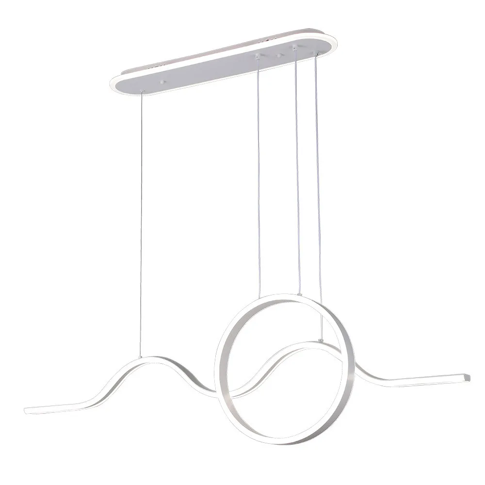 Colgante Year Blanco 177w 3000-4000-6000k 15756lm  C/luz Ambiente Remoto Y Reg.intensidad Regx120x15cm