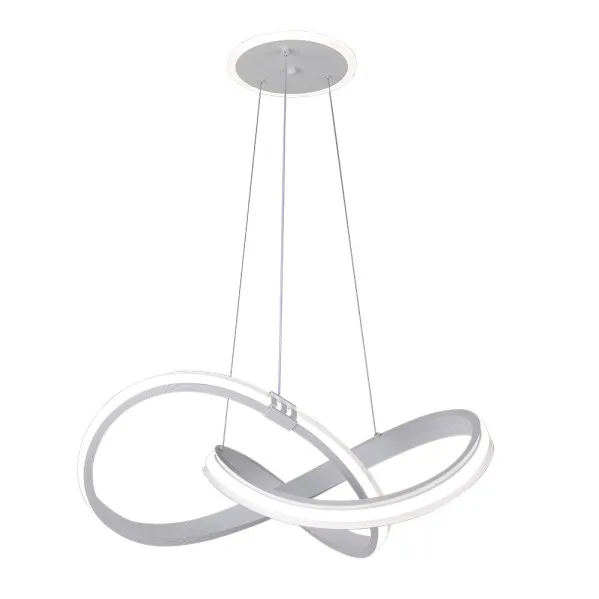 Colgante Glow Blanco 129w 3000-4000-6000k 10920lm  C/luz Ambiente Remoto Y Reg.intensidad Regx58x58cm