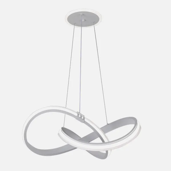 Colgante Glow Blanco 129w 3000-4000-6000k 10920lm  C/luz Ambiente Remoto Y Reg.intensidad Regx58x58cm