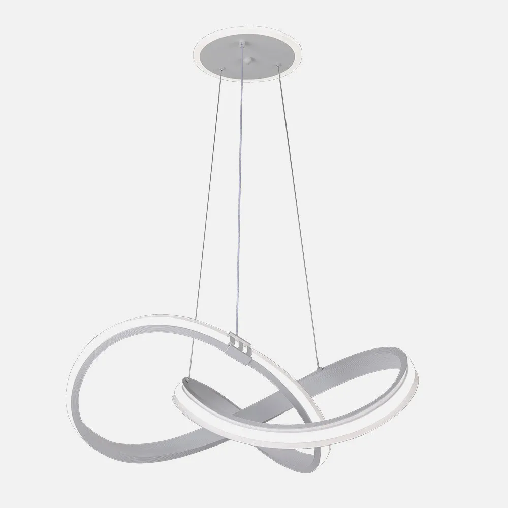 Colgante Glow Blanco 129w 3000-4000-6000k 10920lm  C/luz Ambiente Remoto Y Reg.intensidad Regx58x58cm