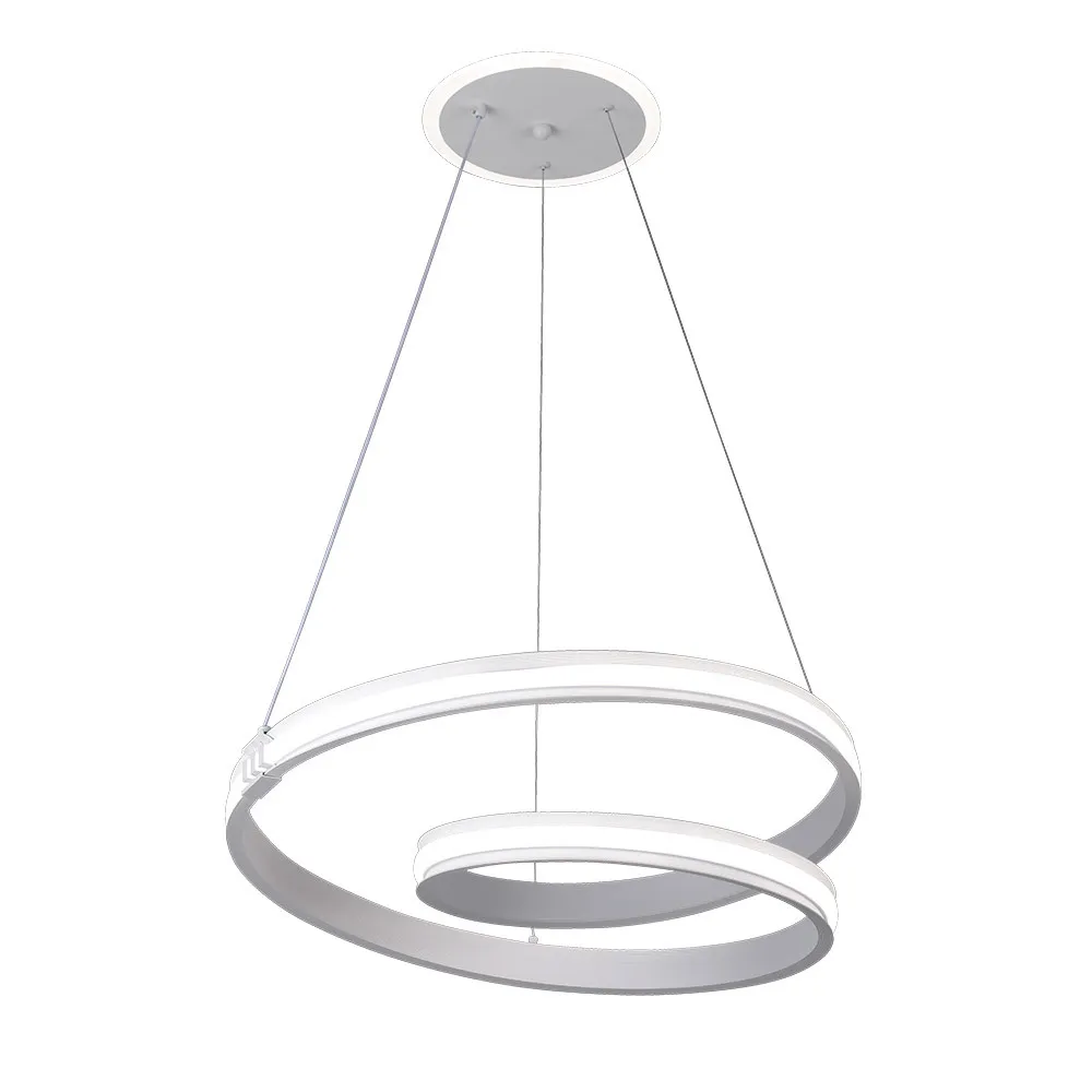 Colgante Luster Blan 129w 3000-4000-6000k 10920lm  C/luz Ambiente Remoto Y Reg.intensidad Regx54x54cm