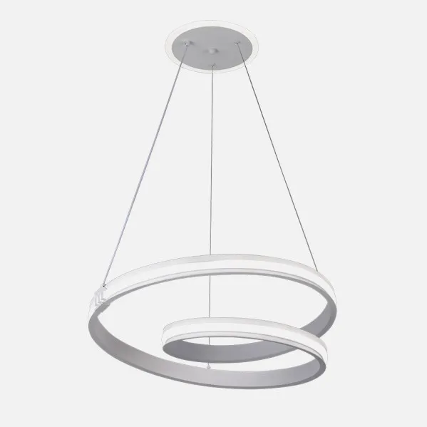 Colgante Luster Blan 129w 3000-4000-6000k 10920lm  C/luz Ambiente Remoto Y Reg.intensidad Regx54x54cm