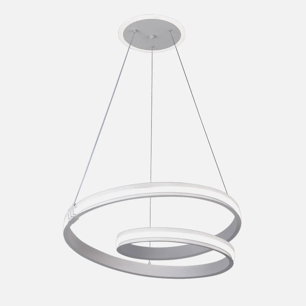 Colgante Luster Blan 129w 3000-4000-6000k 10920lm  C/luz Ambiente Remoto Y Reg.intensidad Regx54x54cm