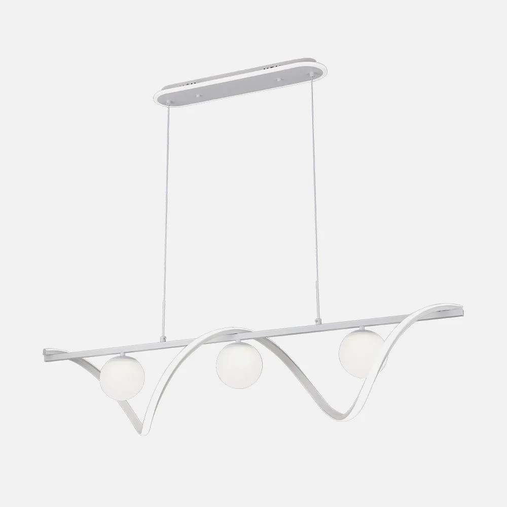 Colgante Century Blanco 151w 3000-4000-6000k 12590lm C/luz Ambiente, Remoto, Reg.intensidad Regx120x26cm