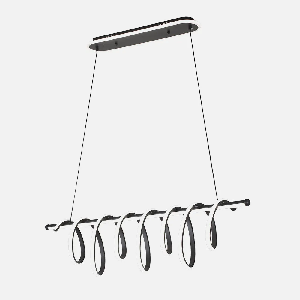 Colgante Premium Negro 157w 3000-4000-6000k 13884lm  C/luz Ambiente Remoto Y Reg.intensidad Regx90x26cm Colgante Premium Negro 157w 3000-4000-6000k 13884lm  C/luz Ambiente Remoto Y Reg.intensidad Regx90x26cm