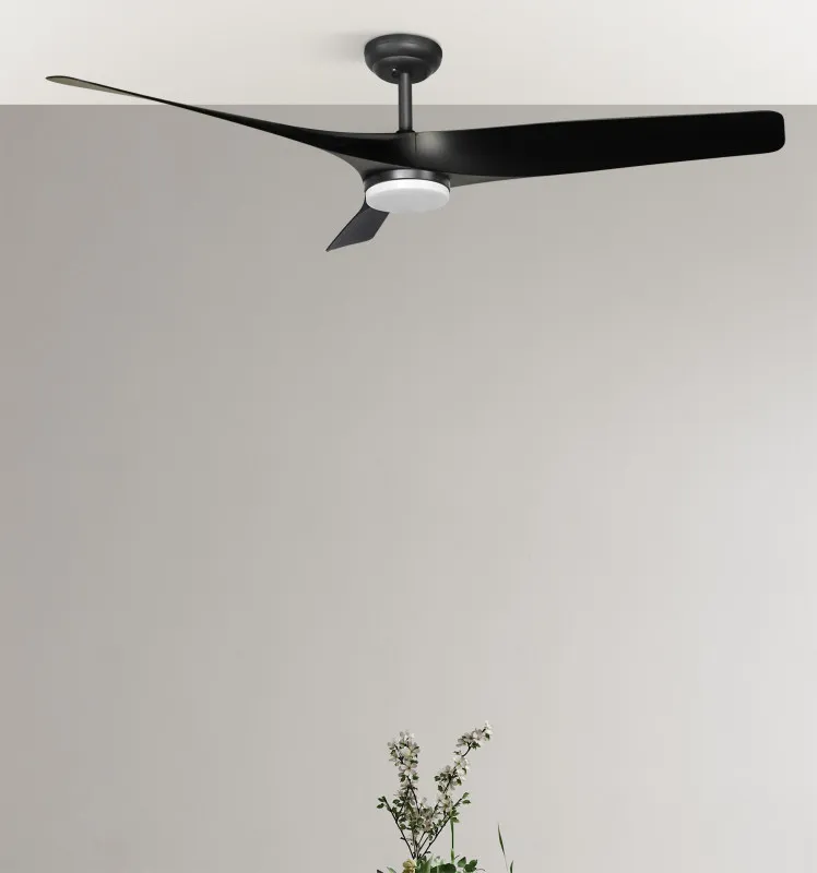 Ventilador Dc Niger 22w Negro 3aspas 132d 6vel. Regulable Intensidad 2180lm 3000k,4000k,6000k Remoto+temporizador+memoria