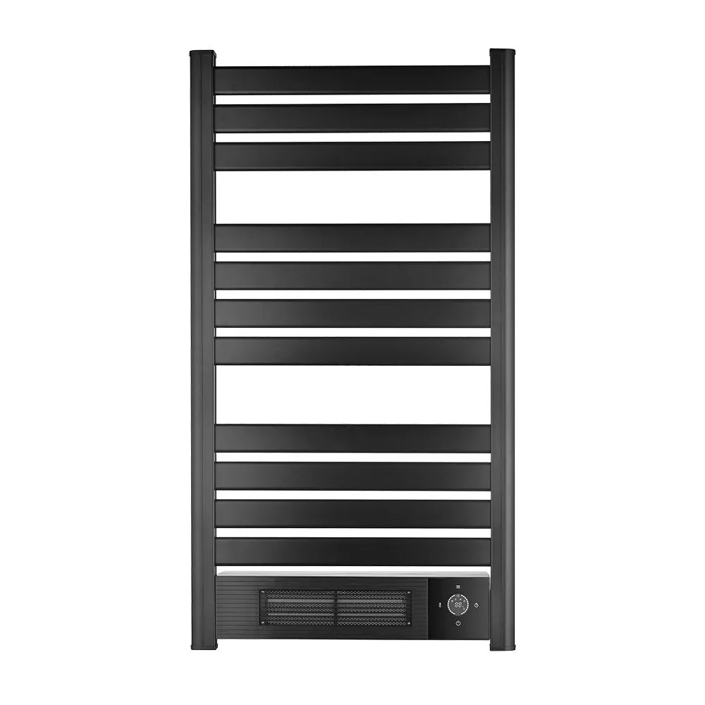 251422009 - Towel rail Elect.w/ceramic heater Velez Black 2000w Ptc 2 modes Remote,timer24h, Temperature indicator 102x55,5x3,8cm