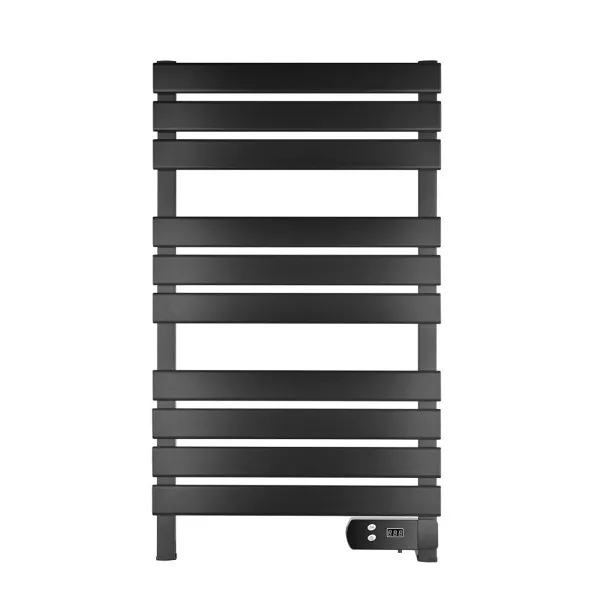 Towel rail Elect.aluminium Jalon Black 450w LED display Ip24.protec.timer24h 97x55,5x5,5cm