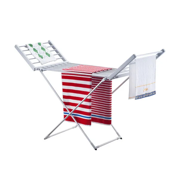 Electric folding clothes airer Palmito 220w Aluminium, 2 side airers, cable 1,2m 93x147x52,5cm