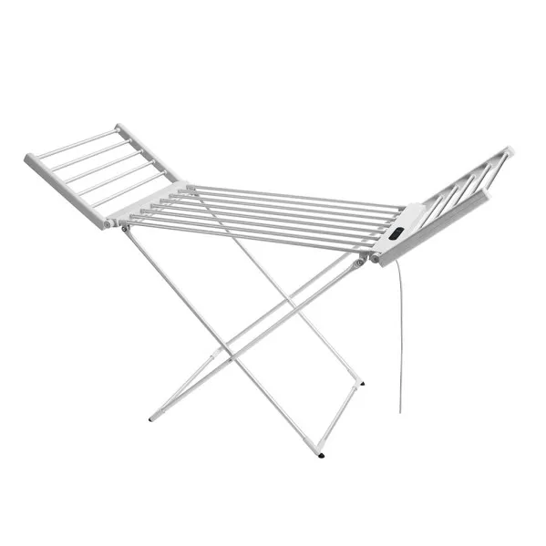 Electric folding clothes airer Silvestre 260w Aluminium, timer, temp. control, cable 1,2m 93x147x52,5cm