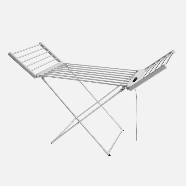 Electric folding clothes airer Silvestre 260w Aluminium, timer, temp. control, cable 1,2m 93x147x52,5cm