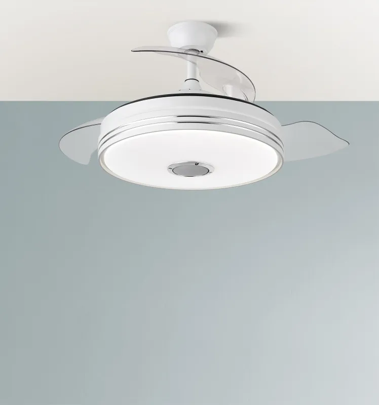 Ventilador Dc Matanuska 72w 6120lm Blanco Bluethooth 32/47x55/108d.3 Aspas Desp.6 Vel.3 Color.