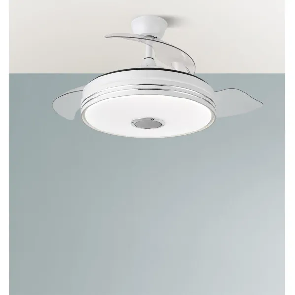 Ventilador Dc Matanuska 72w 6120lm Blanco Bluethooth 32/47x55/108d.3 Aspas Desp.6 Vel.3 Color.