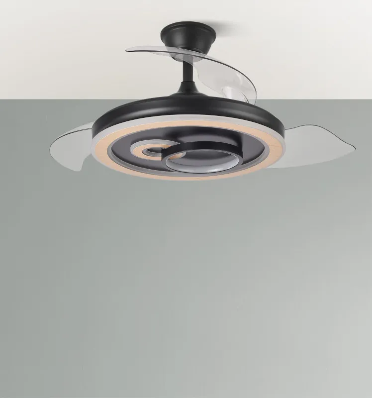 Ventilador Dc Sultan 68w Negro/madera 3asp.107d 4960lm 3000-4500-6500k Reg.intensidad+remoto+memoria+temporizador