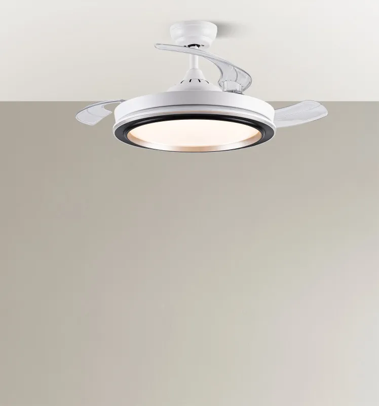 Ventilador Dc Picolo 72w 6226lm Blanco/negro 3 Aspas Desp. 106d 3000-4000-6500k Remoto, Memoria