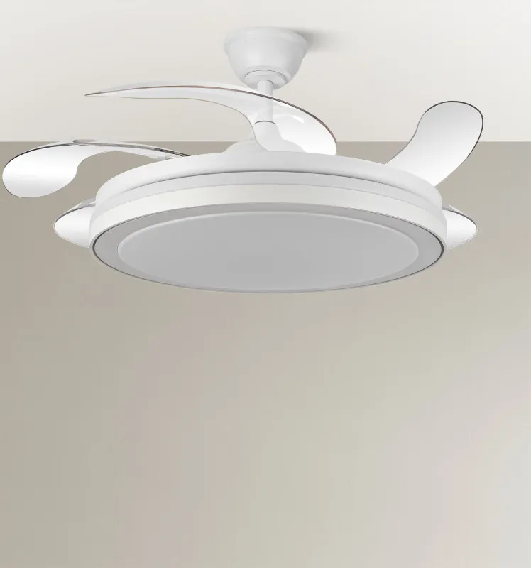 Ventilador Dc Esparta Maxi 80w 10255lm Blanco 132d 5asp 3000-4000-6000k Remoto+temporizador+memoria