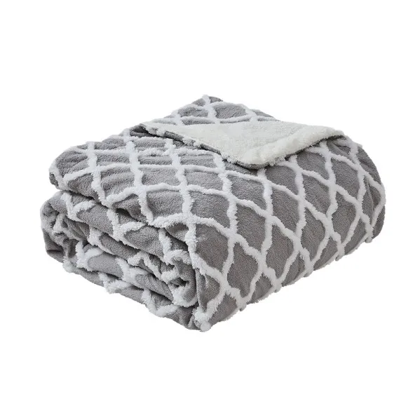 Electric blanket monroy Grey/white 160w 180x130cm 9 levels Auto shut-off, safety protection, washable