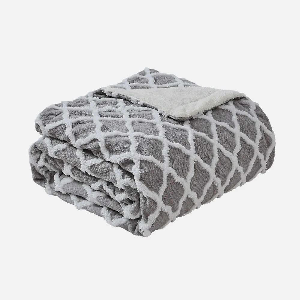 Manta Elect.monroy Gris/blanco 160w 180x130cm 9nivel Autoapagado, Protec.seg.,lavable