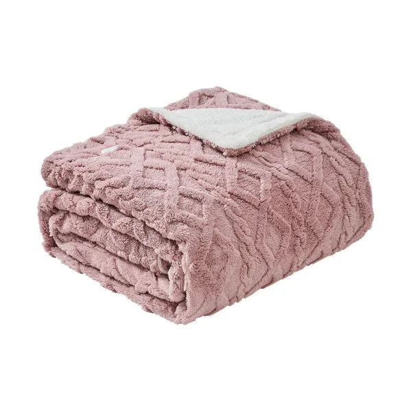 Electric blanket monroy Pink/white 160w 180x130cm 9 levels Auto shut-off, Safety protection, washable