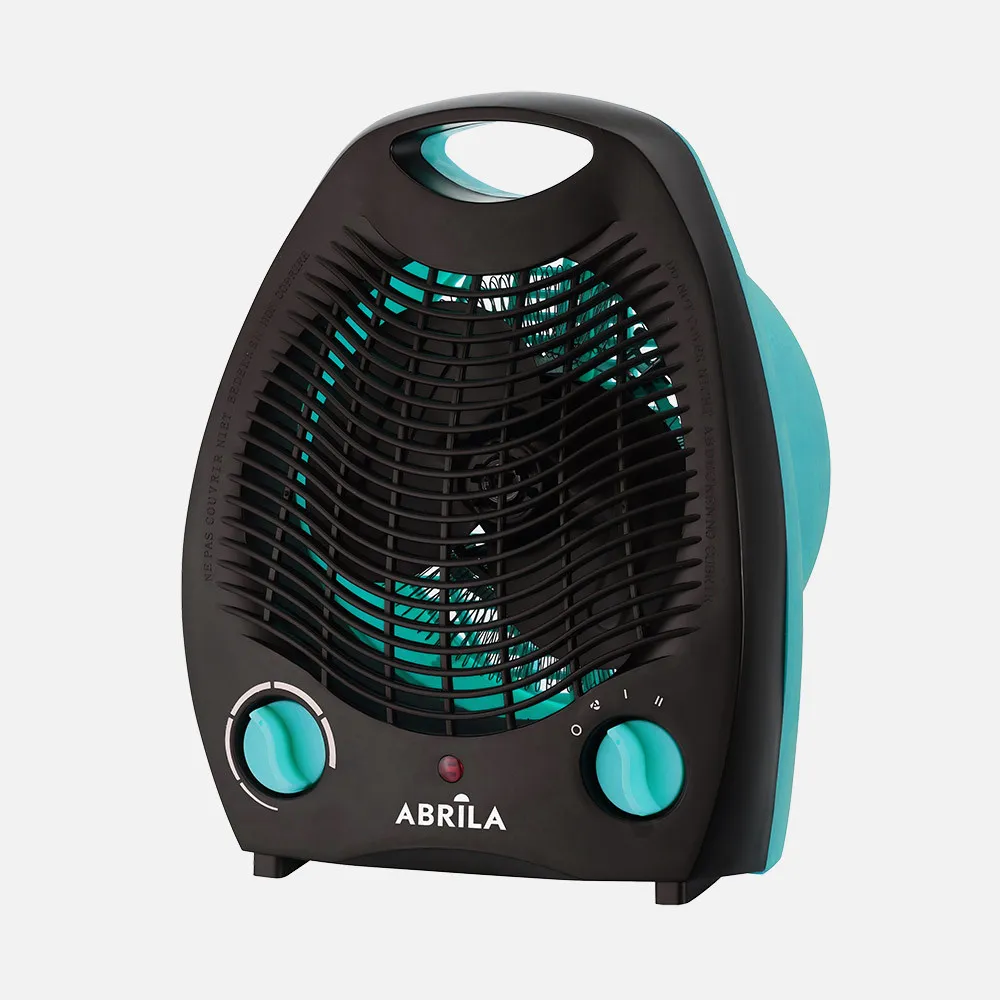 Termoventilador Elect.lubian 2000w Turquesa/negro 2potencias 3fun.sist.seguridad,Termostato Reg.26,5x21x13cm