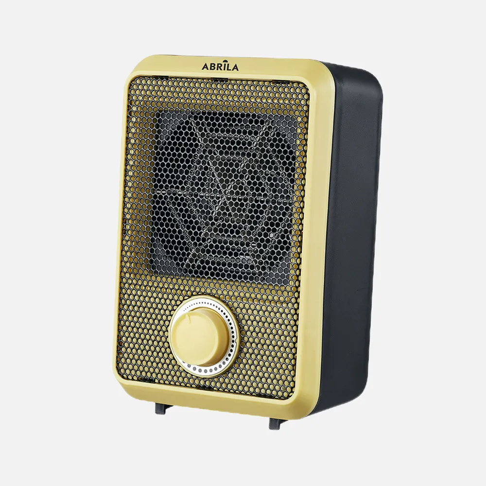 254716050 - Electric fan heater Carpe 600w Yellow/black Tip-over protection, safety protection, dimmable thermostat 18,7x11,7x10,3cm