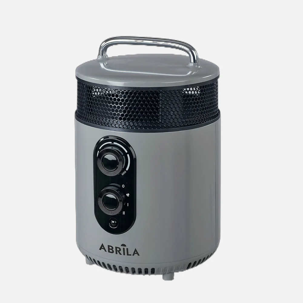Termovent.ceramico Ptc Isquia 1800w Gris 2pot.3funciones,antivuelco.termost.regulable.asa28,5x18,5x18,5cm