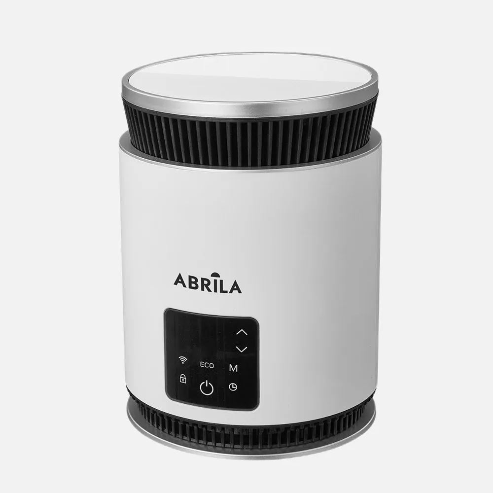 255021826 - Termovent.ceramico Ptc Atica 1800w Blanco/negro 2pot.motor Dc,temp.regulable,temporiz.24h,25,2x18,5x18,5cm