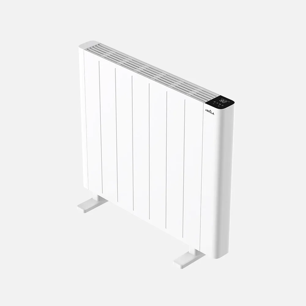 250415001 - Electric Radiator Aluminium Point White 1500w 3 Modes 7-day Prog. Touch Tip-over Protection 58x67x8cm