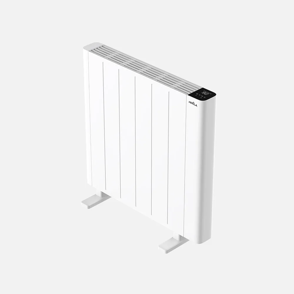 250412001 - Electric Radiator Aluminium Point White 1200w 3 Modes 7-day Prog. Touch Tip-over Protection 58x59x8cm