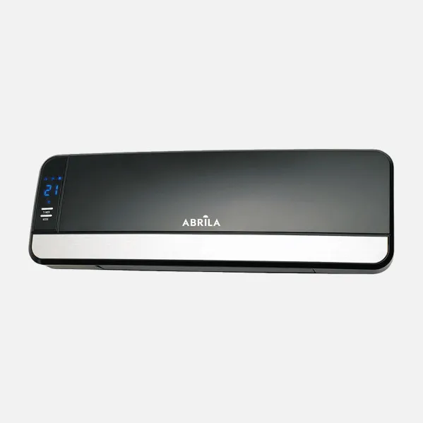 Split Ceramic Ptc Lentisco 2000w Black/silver 2pot Oscillating,remote,timer,thermostat,display 18x56x10cm