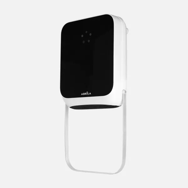 Wall fan heater Ceramic Ptc Tolosa 2000w Black 2pot.3fun. Towel rail Ip22 timer.7d Remote,open-window detect. 55x26,5x11,5cm
