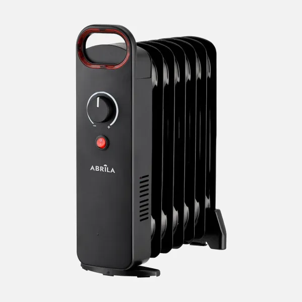 Oil radiator Lapacho 800w Black, dimmable thermostat, 7 elements, safety protection, carry handle 38x31,5x14cm